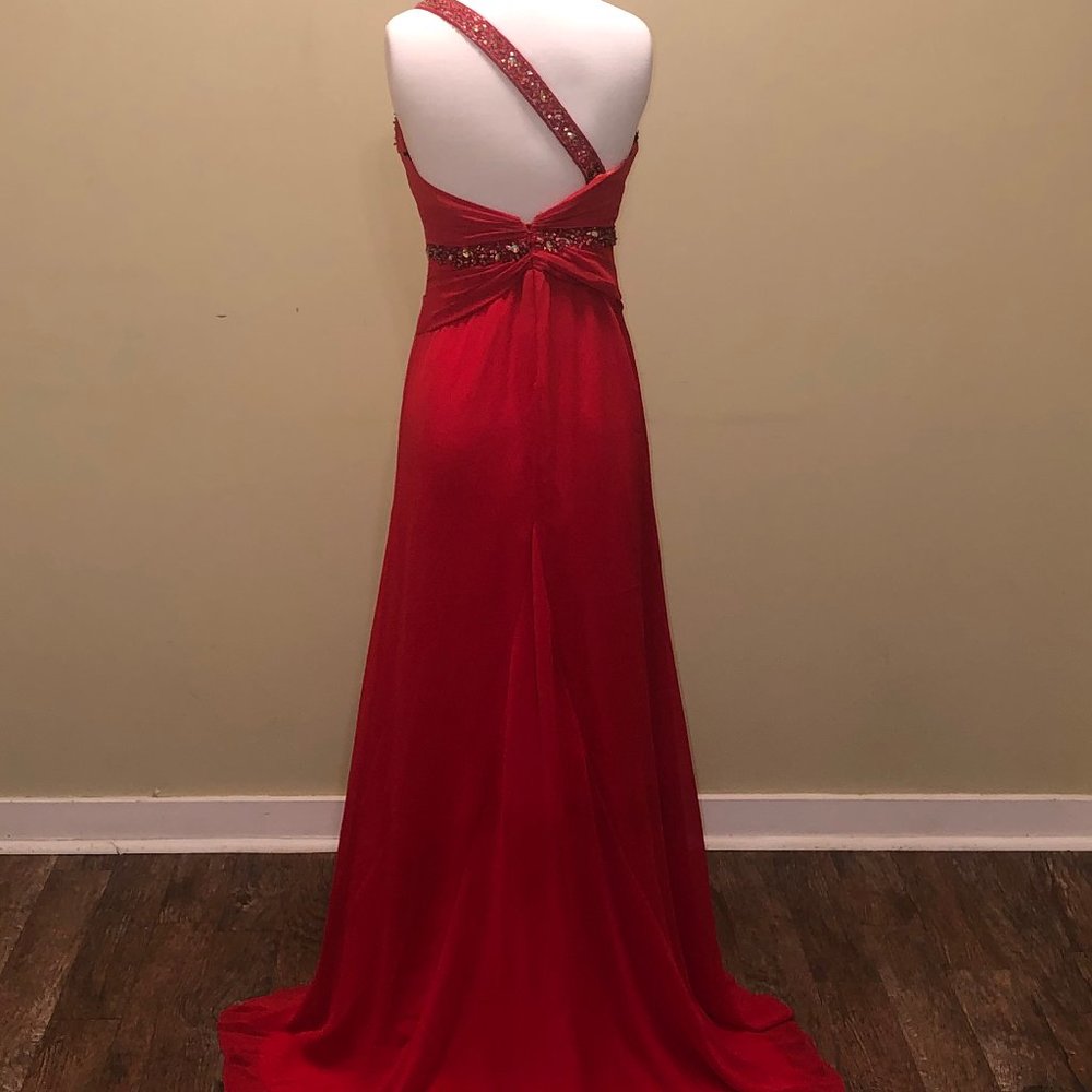 Rush by RT Formals Red Dress Size 8 - Picture 4 of 4